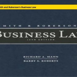 Smith and roberson's business law 18th edition